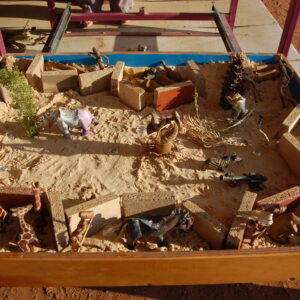 Sand worker fearing for her safety.